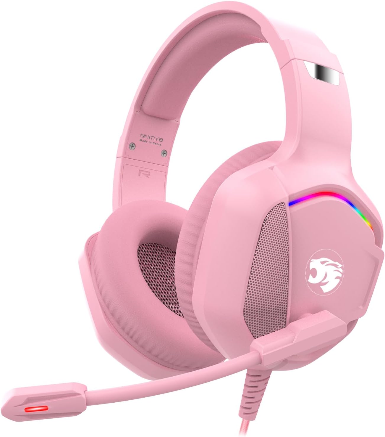 IMYB A36 Gaming Headset with Mic Stereo Headphones for Pc PS5, Xbox | RGB Wired Over-Ear Noise Cancelling for Xbox Series X/S, PS4, Nintendo Switch, Computer, Laptop, Mac