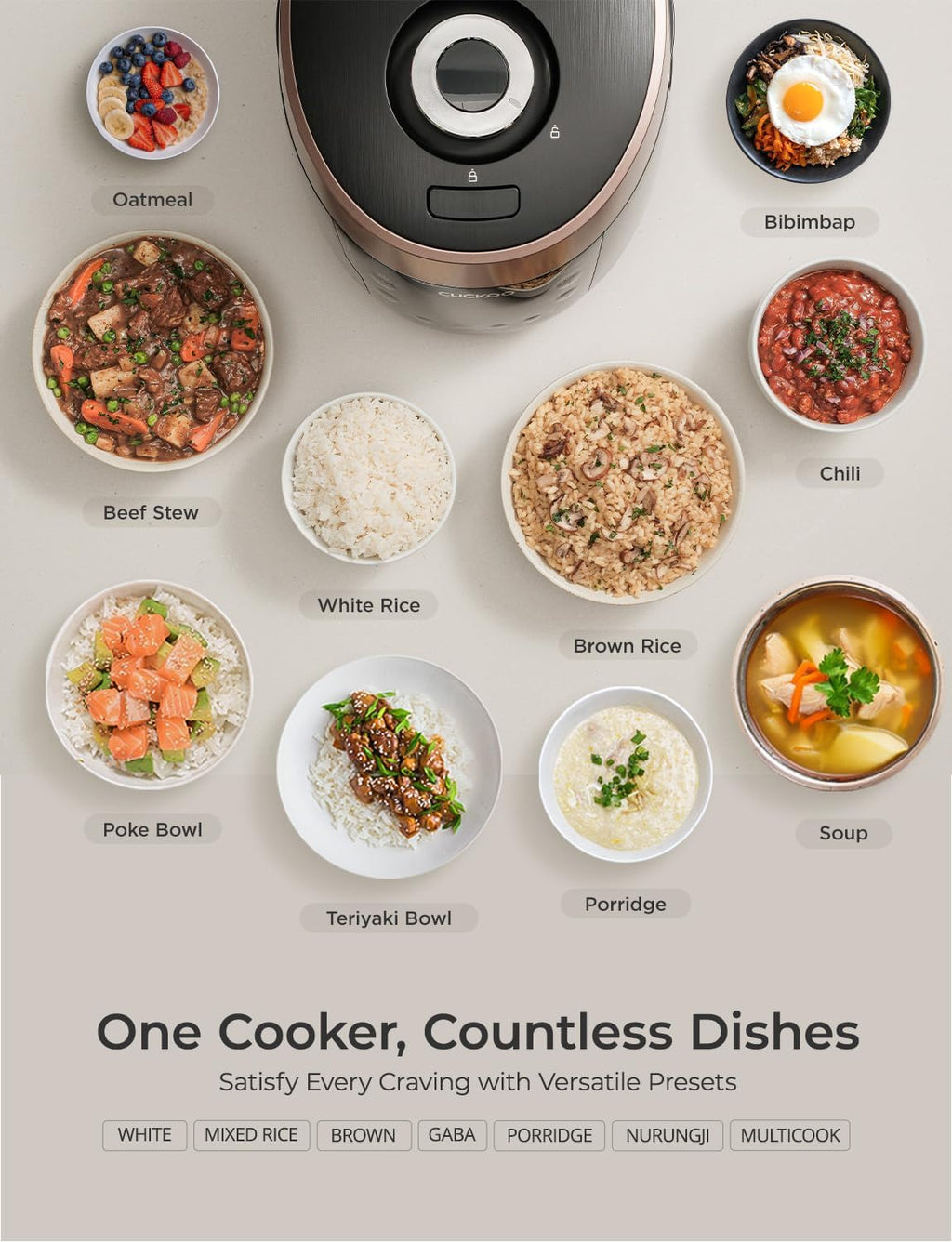 CUCKOO High Pressure Rice Cooker, 12-Cup Cooked, Black, CRP-P0609S | 6-Cup Uncooked Capacity, Nonstick Inner Pot, 13 Cooking Modes, Turbo White Rice in 18-24 Minutes, Auto Clean, Made in Korea